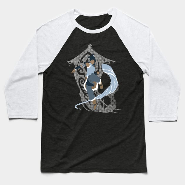 Korra waterbending and the avatar spirit Baseball T-Shirt by ArthurBaroni